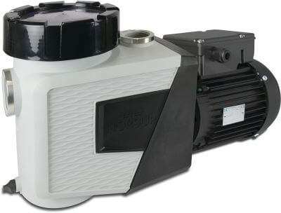 Norsup Single speed pool pump female thread black/white type Evo Pro