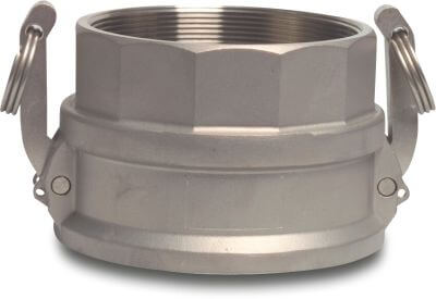 Quick coupler stainless steel 316 female part Camlock x female thread Camlock D
