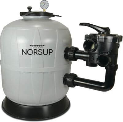 Norsup Sand filter PP 3,75bar female thread grey