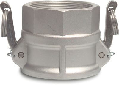 Quick coupler aluminium female part Camlock x female thread Camlock D