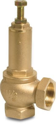 Pressure release valve brass female thread with brass seal