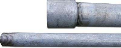 Steel pipe steel 50bar male thread x female threaded socket