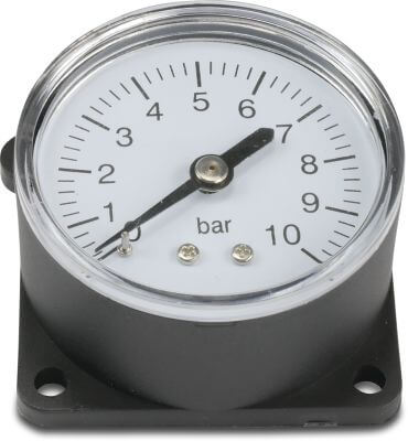 Pressure gauge polyamide push-in black dry
