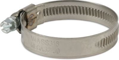 Profec Wormdrive hose clip stainless steel 316 W5 