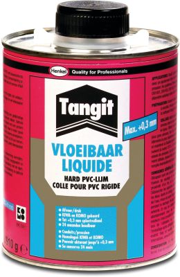 Tangit PVC glue KIWA/KOMO Liquid label EN/DE/NL/FR