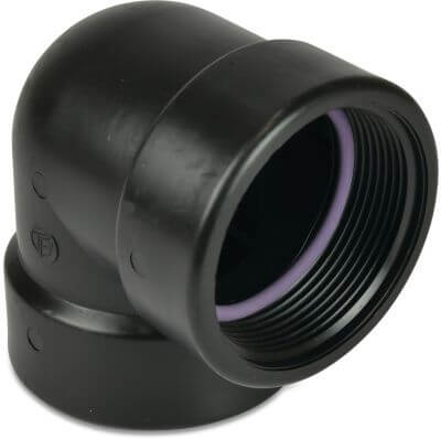 Tavlit Elbow 90° PP 10 bar female thread type Self Seal