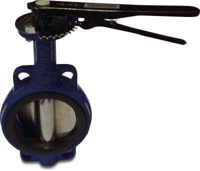 Profec Butterfly valve ductile iron (GGG40) 10bar flange blue 600