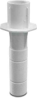 Flotide Wall conduit ABS glue socket x male thread white