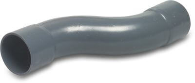 VDL S-bend PVC-U 10bar glue socket grey made from tubing