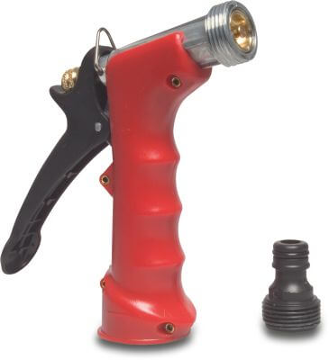 Spray pistol plastic female thread/click red Gilmour