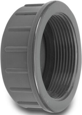 VDL Cap PVC-U female thread grey type plain