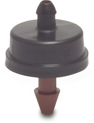 Netafim Dripper PP 0,5 - 1,5bar push-in x hose tail Woodpecker