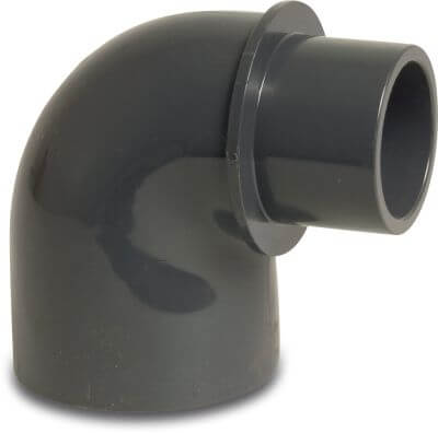 Profec Reducer elbow 90° PVC-U 10 bar glue socket/glue spigot x glue socket grey