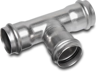 Bonfix Reducer T-piece 90° stainless steel 316L KIWA press