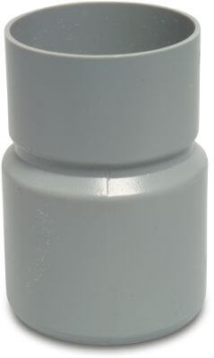Reducer socket PVC-U glue spigot x glue socket grey