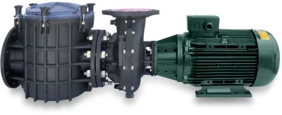 PSH Commercial pool pump PP/GF30 flange black/green