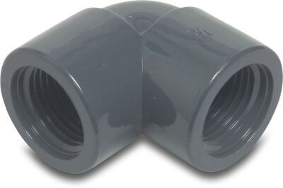 Profec Elbow 90° PVC-U 10bar female thread grey