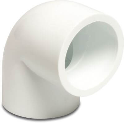 Elbow 90° PVC-U 16bar imperial glue socket white