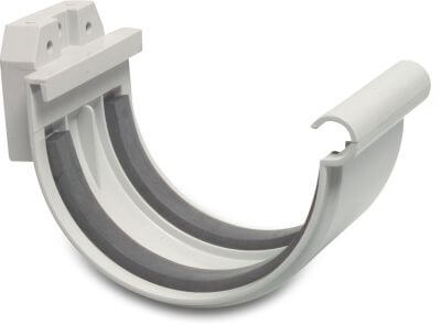 Gutter connection piece PVC-U ring seal grey
