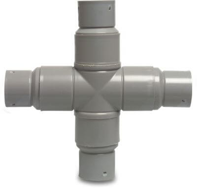 Cross-piece PP click socket grey