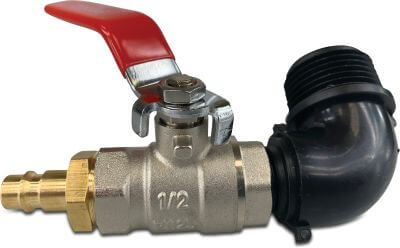 Water removal compressor kit for irrigation systems male thread x push-in