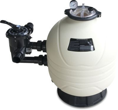 Flotide Sand filter HDPE 2,8bar metric/imperial glue socket white