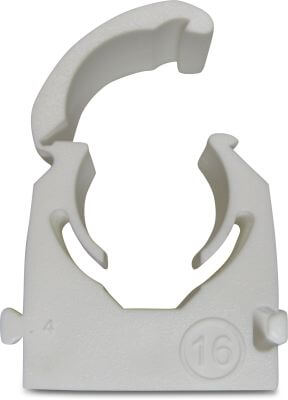 Speedfit Click saddle POM with clamp white 