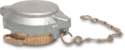 Tanker coupler cap brass male part TW x female thread VK + MB