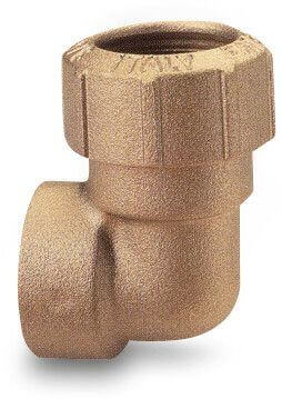 Itap Adaptor elbow 90° brass DVGW 16bar compression x female thread 045