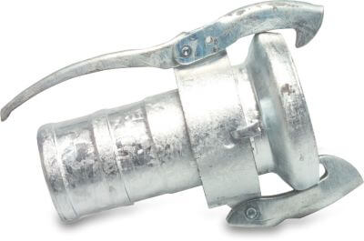 Quick coupler adaptor steel female part Perrot x hose tail type Perrot heavy model