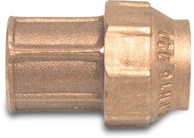 Adaptor socket brass DVGW 16 bar compression x female thread