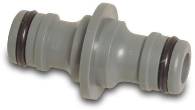 Flotide Click connector PVC-U male click grey