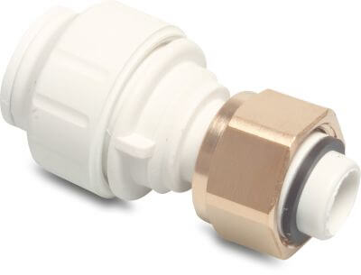 Speedfit Adaptor socket POM/brass DVGW/KIWA/WRAS 10bar push-in x female thread white