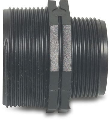 Reducer nipple PP male thread black