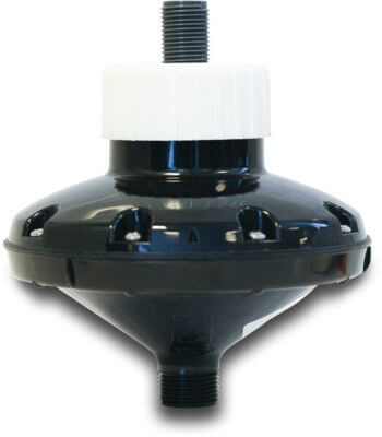 Pressure reducing valve plastic 3 bar black type 6002