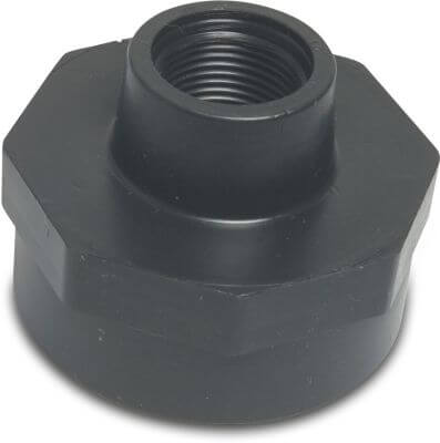 Reducer socket PP female thread black