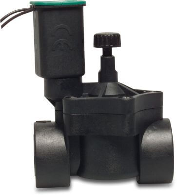 Rain Solenoid valve fibreglass reinforced nylon 10 bar female thread black