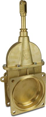 MZ Sluice valve brass 2,5bar flange 0074