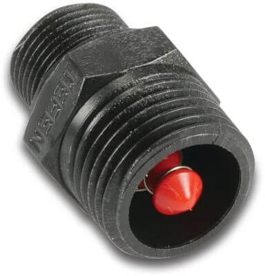 Tefen Drain valve plastic 14bar male thread black