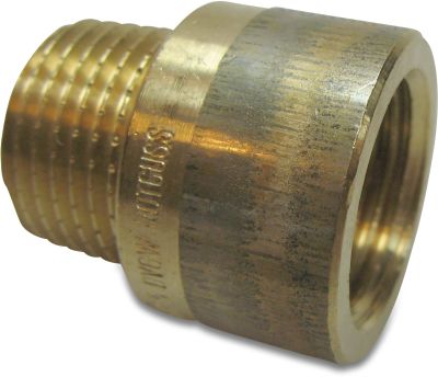 Nr. 230 Socket nipple bronze male thread x female thread