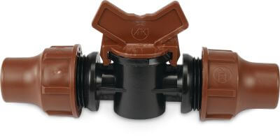 Plug valve PE lock brown BF-92 lock
