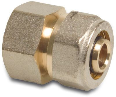 Profec Adaptor socket brass compression x female thread Alu-PE-X