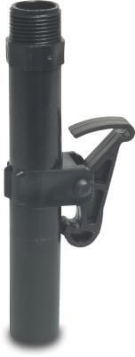 Riser valve key PP male thread black