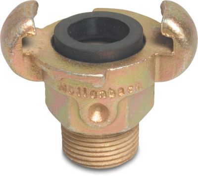 Quick coupler steel 10 bar male thread