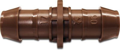 Rain Bird Straight connector plastic 3,5bar barbed brown XFF17
