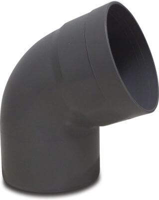 Bend 67° PVC-U glue socket x spigot grey