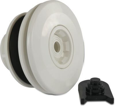 Flotide Adjustable outlet ABS glue socket x male thread white