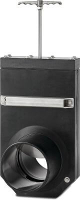 Gate valve PE 6 bar spigot black