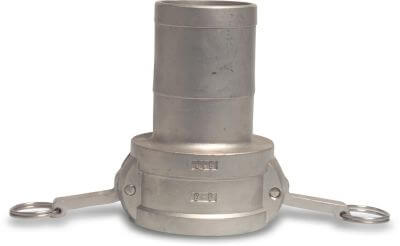 Quick coupler stainless steel 316 female part Camlock x hose tail Camlock C