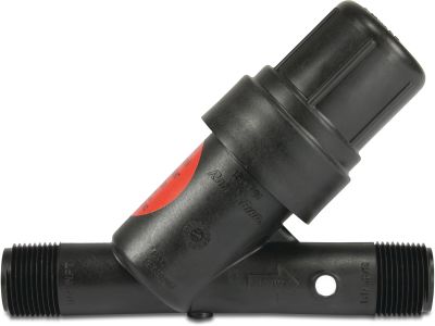 Rain Bird Pressure regulating filter combination glass-filled polypropylene male thread black